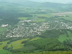 View of the town from Biskupská kupa