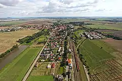 Aerial view of Zlonice