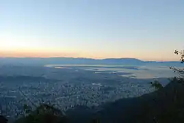 Serra dos Órgãos, in the background, as seen from the city of Rio de Janeiro