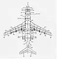 Zone Map of an Aircraft