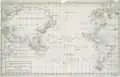Image 30Map of the Pacific Ocean during European Exploration, circa 1754. (from Pacific Ocean)