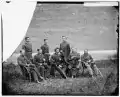 Gen. John F. Hartranft and staff, responsible for securing the conspirators at the arsenal