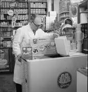 Ice cream freezer.