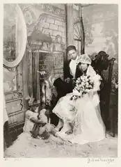 James Van Der Zee, Wedding Day, Harlem, 1926, printed 1974, gelatin silver print. Gift of Frank and Katherine Martucci