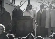 Coretta Scott King in Manhattan Central Park