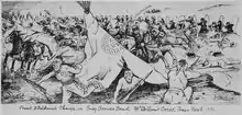 Frank Baldwin's charge on Grey Beard's Band, McClellan's Creek, TX, Nov. 8, 1874