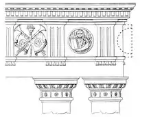 drawing of architectural detail