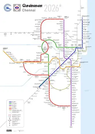 Chennai Metro Rail Network