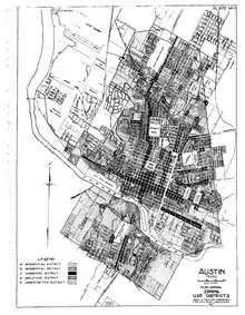 Austin map with proposed zoning