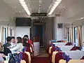 Dining car of Lanzhou-Lhasa train