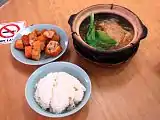 Bak kut teh with rice and you tiao fritters