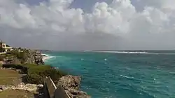 A boat working on the Crane boom in late January 2016.