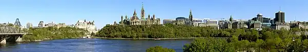 Ottawa above the Ottawa River