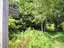 Image depicting a waymarking sign along the Cotswold Way, UK