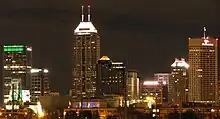 The Indianapolis skyline