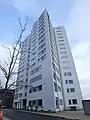 Den Hvide Facet. Vejle has several iconic modern buildings.