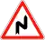 "S" bend to the left (FR)