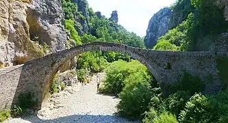 Old stone bridge near Kipoi