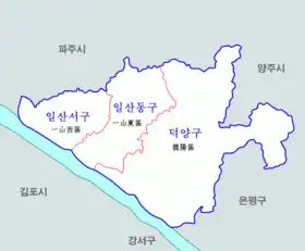 고양시 지도