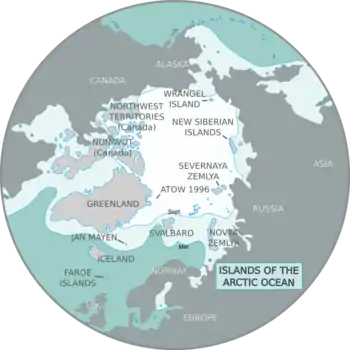 Map of the North Pole