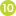 The number 10 in the green yellow background