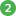 The number 2 in the green background