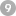 The number 9 in the grey background