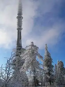 Transmitting tower on Ochsenkopf