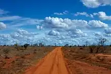 Red roads of Tsavo East