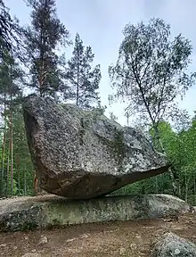 Rocking stone