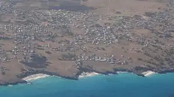 Surroundings of and approaches to Bottom Bay in the center.