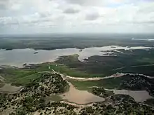 Aerial view of The Selous Game Reserve