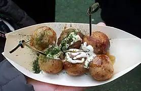 A serving of takoyaki