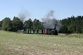 Historical steam train