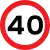 Speed limit (in mph)